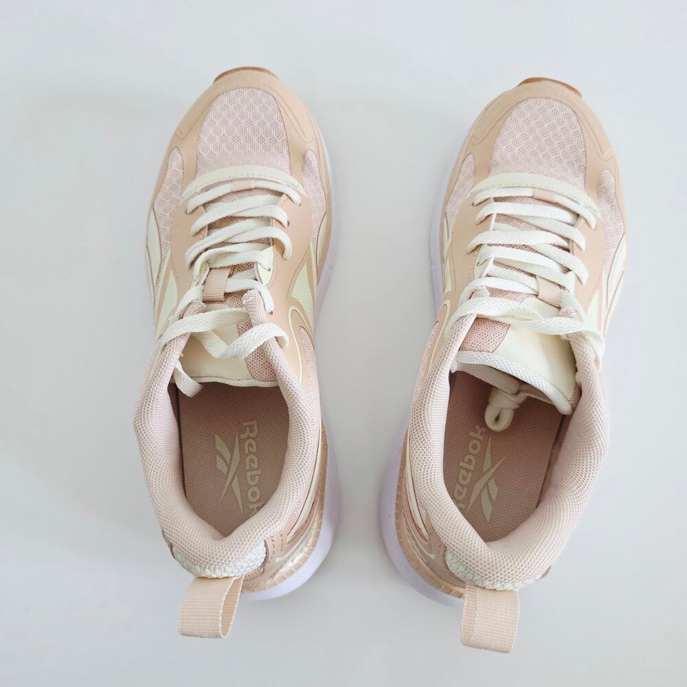 Reebok Women's Nano X4 Cream Beige Lace-Up Training  Sneakers Woman's Size 6.5 - Picture 2 of 8